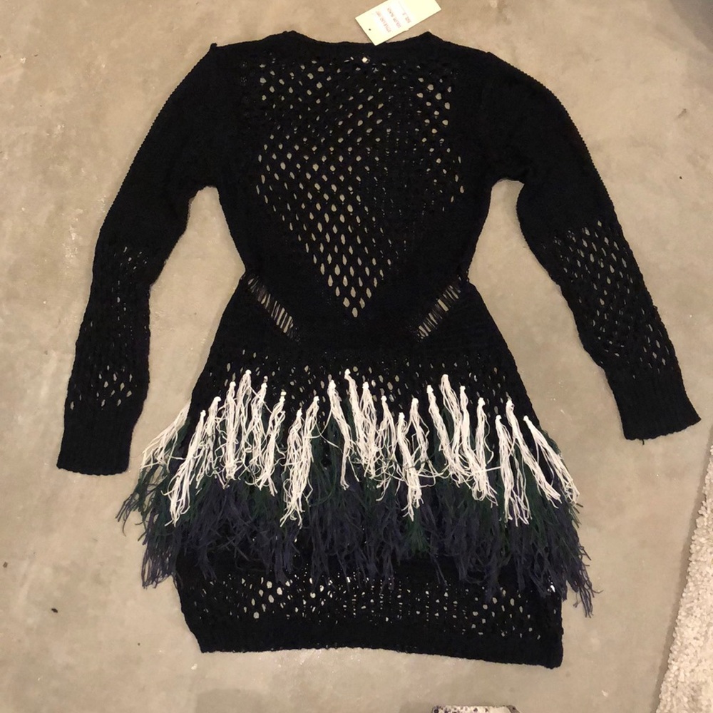 New with tags crochet fringe dress